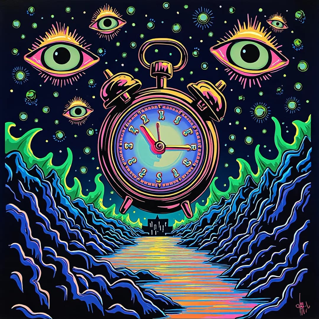 AI Blacklight Poster Generator - Create Trippy Neon Art from Text Online