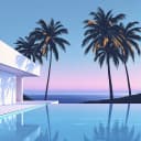 Generate Retro Summer City Art