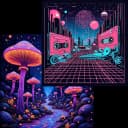 Create Trippy Neon Art from Text Online