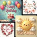 Create Cheerful Greeting Images Free