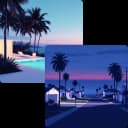 Generate Retro Summer City Art