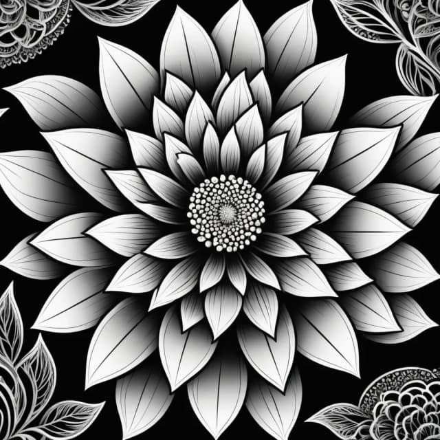 vector-black-white template 1